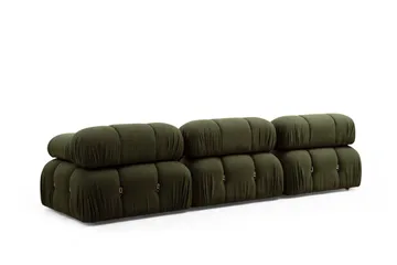 Belgin Boblende Divansofa 3-seter 288 cm - Grønn - Møbler - Sofaer - Modulsofaer - Komplett modulsofa