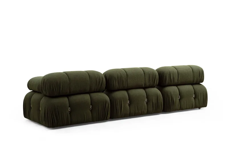 Belgin Boblende Divansofa 3-seter 288 cm - Grønn - Møbler - Sofaer - Sofa med sjeselong