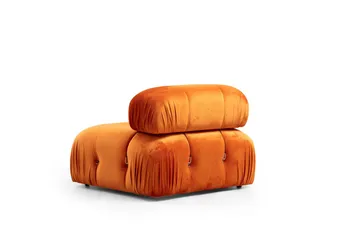 Belgin Boblende Divansofa 3-seter 288 cm - Oransje - Møbler - Sofaer - Modulsofaer - Komplett modulsofa