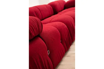 Belgin Boblende Divansofa 3-seter 288 cm - Rød - Møbler - Sofaer - Modulsofaer - Komplett modulsofa