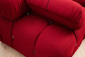Belgin Boblende Divansofa 3-seter 288 cm - Rød - Møbler - Sofaer - Modulsofaer - Komplett modulsofa