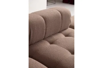 Belgin Boblende Divansofa 3-seter 315 cm - Brun - Møbler - Sofaer - Modulsofaer - Komplett modulsofa