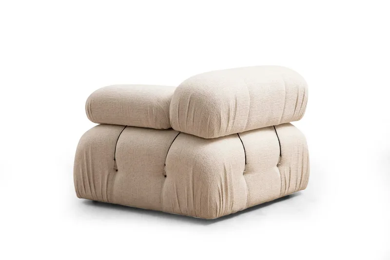 Belgin Boblet Divansofa 3-seters 288 cm - Lys / Beige - Møbler - Sofaer - Sofa med sjeselong
