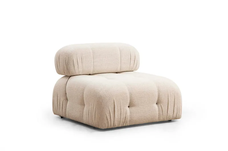 Belgin Boblet Divansofa 3-seters 288 cm - Lys / Beige - Møbler - Sofaer - Sofa med sjeselong