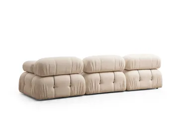 Belgin Boblet Divansofa 3-seters 288 cm - Lys / Beige - Møbler - Sofaer - Modulsofaer - Komplett modulsofa