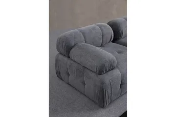 Belgin Sofa med Sjeselong 3-seter - Grå - Møbler - Sofaer - Modulsofaer - Komplett modulsofa