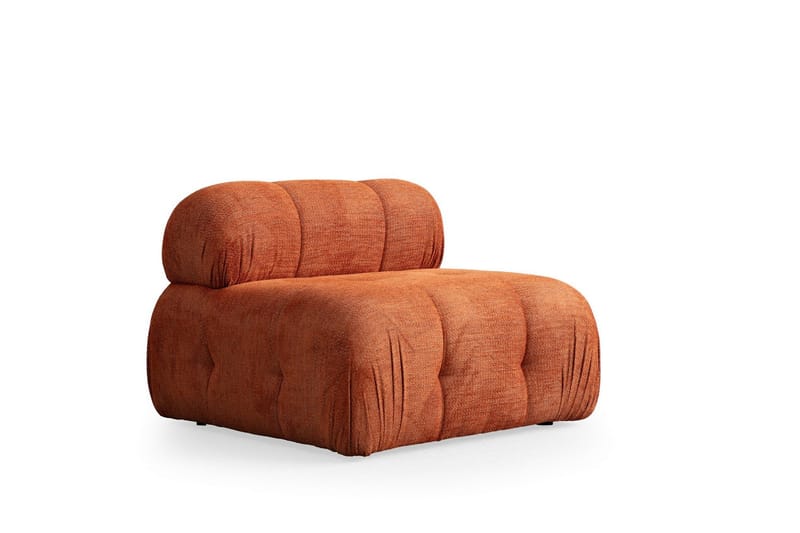 Belgin Sofa med Sjeselong 3-seter - Oransje - Møbler - Sofaer - Modulsofaer - Komplett modulsofa