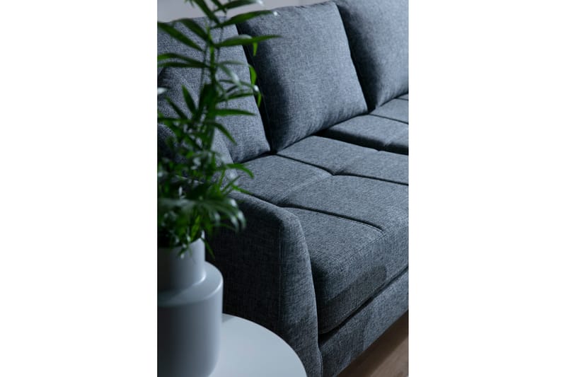 Bouchelle Hjørnesofa med Divan Høyre - Grå - Møbler - Sofaer - Sofa med sjeselong