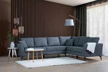 Bouchelle Hjørnesofa med Divan Høyre - Grå - Møbler - Sofaer - Sofa med sjeselong