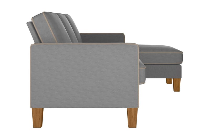 Bowen Divansofa Grå - 3 seters sofa med divan - Sofa med sjeselong