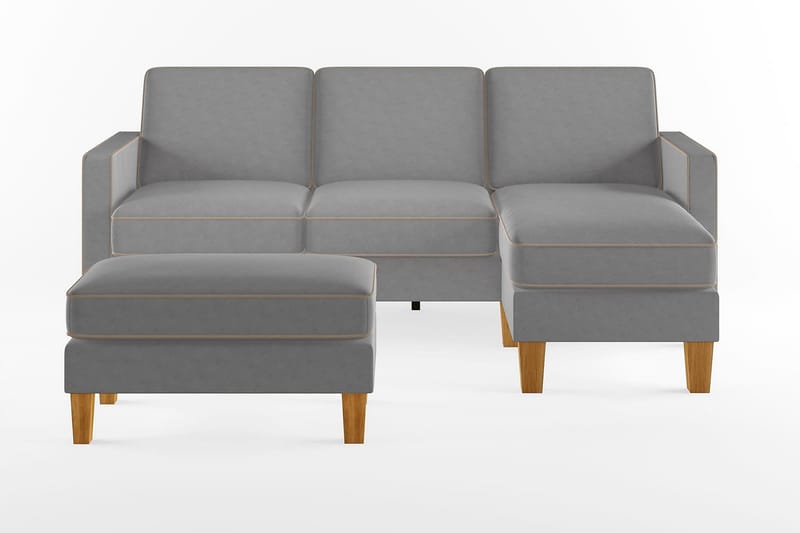 Bowen Divansofa Grå - Møbler - Sofaer - Sofa med sjeselong