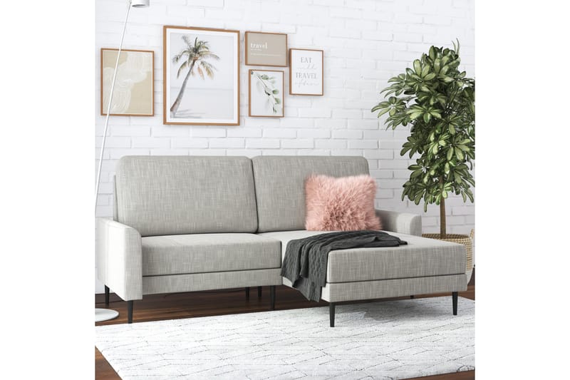 Brynjar Sofa - Grå - Møbler - Sofaer - Sofa med sjeselong