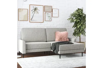 Brynjar Sofa - Grå - Møbler - Sofaer - Sofa med sjeselong