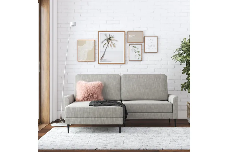 Brynjar Sofa - Grå - Møbler - Sofaer - Sofa med sjeselong