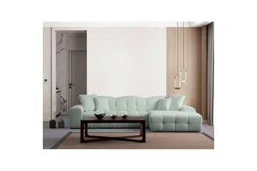 Buddy Sofa med Divan 4-seter - Grønn - Møbler - Sofaer - Sofa med sjeselong