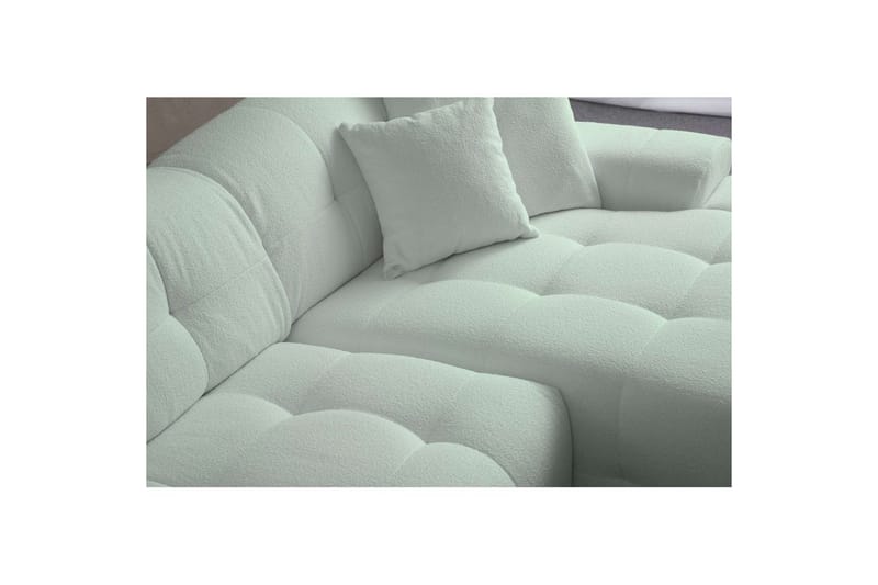 Buddy Sofa med Divan 4-seter - Grønn - Møbler - Sofaer - Sofa med sjeselong