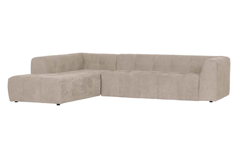 Byxelkroken 4-seters Sofa Venstre - Sand - Møbler - Sofaer - Sofa med sjeselong