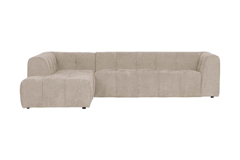 Byxelkroken 4-seters Sofa Venstre - Sand - Møbler - Sofaer - Sofa med sjeselong