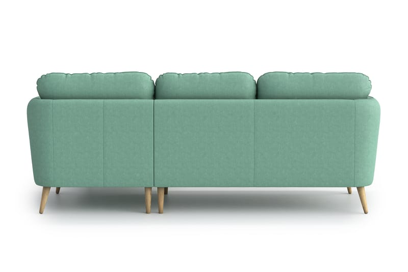 Claravik 3-seter Divansofa - Grønn - Sofa med sjeselong - 3 seters sofa med divan