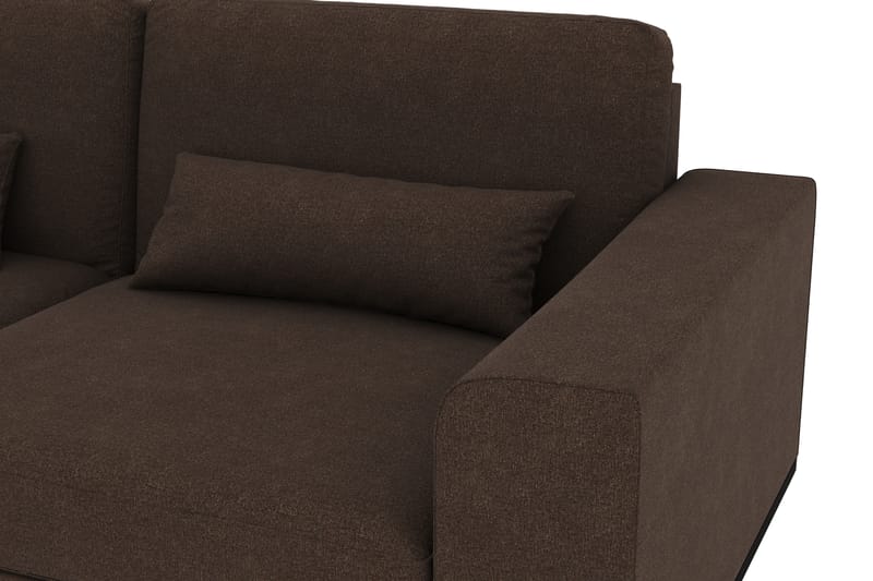 Copenhagen 2,5-seters L-Sofa - Brun - Sofa med sjeselong - 4 seters sofa med divan