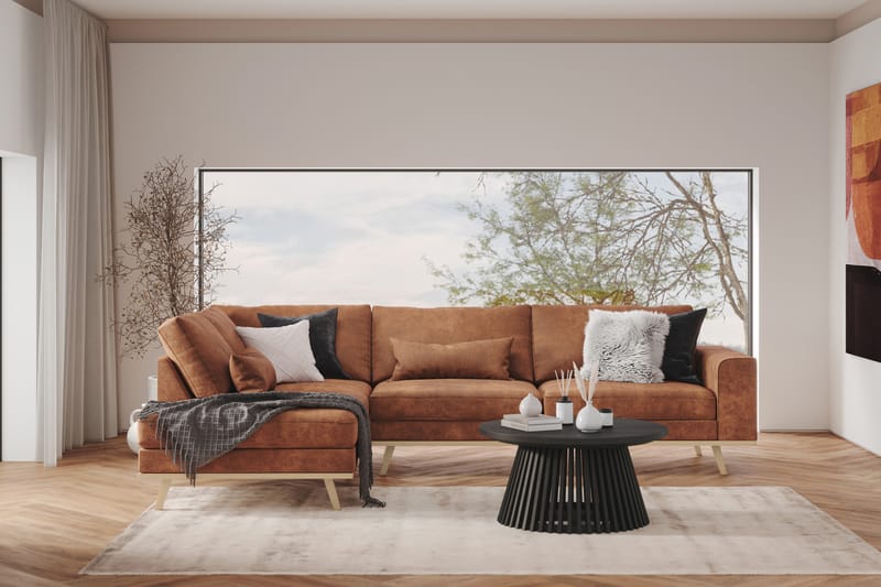 Copenhagen 2,5-seters L-Sofa - Brun - Møbler - Sofaer - Sofa med sjeselong