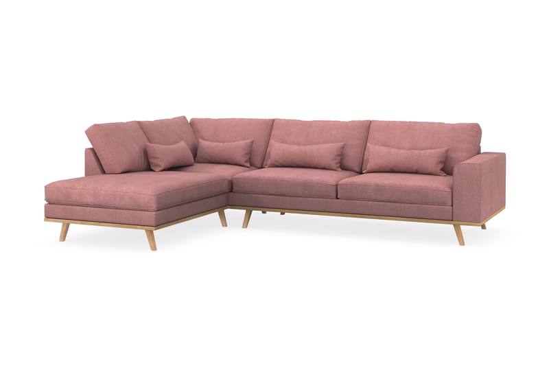 Copenhagen 2,5-seters L-Sofa Lin - Sofa med sjeselong - 2 seters sofa med divan