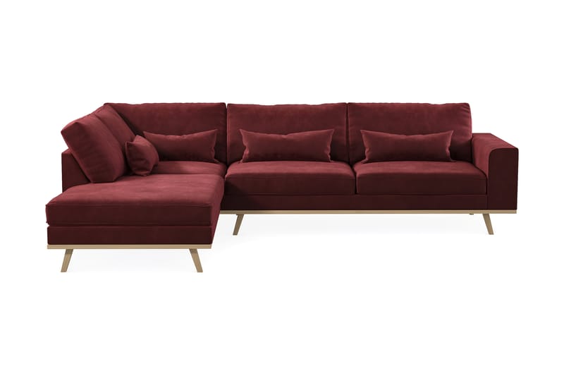 Copenhagen 2,5-seters L-Sofa - Rød - Møbler - Sofaer - Sofa med sjeselong