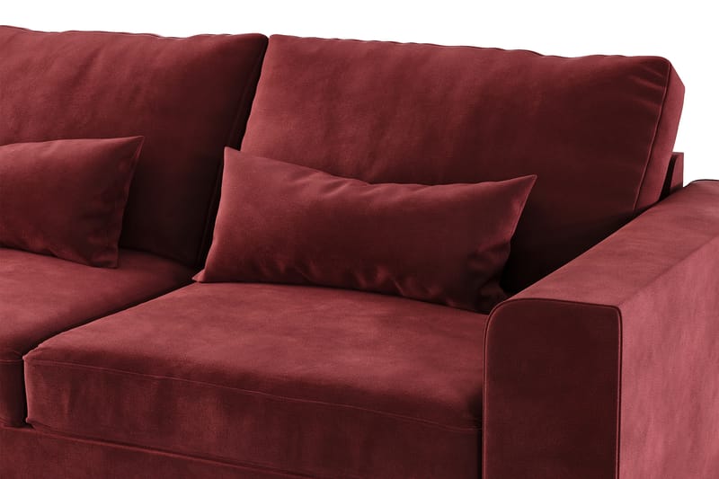 Copenhagen 2,5-seters L-Sofa - Rød - Møbler - Sofaer - Sofa med sjeselong