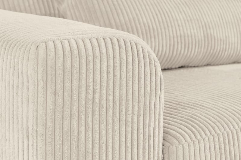 Copenhagen 4-seters Høyrevendt L-formet Divansofa i Manchester - Beige - Møbler - Sofaer - Sofa med sjeselong