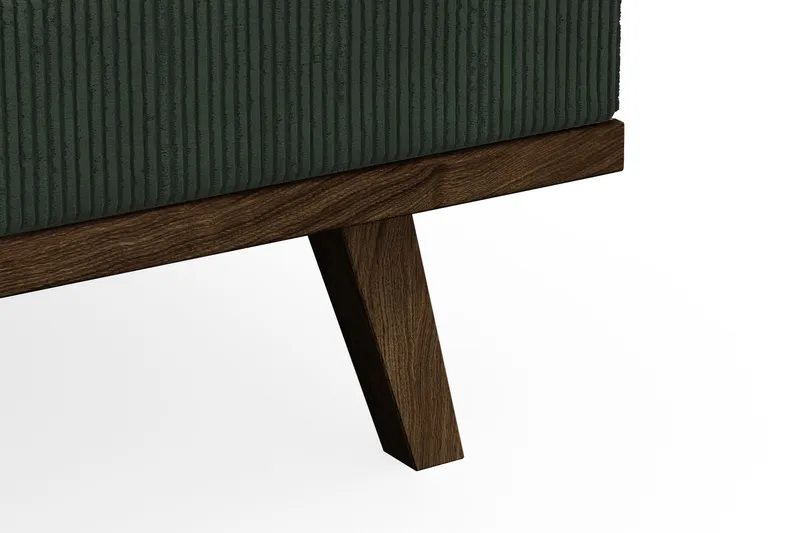 Copenhagen 4-seters Høyrevendt L-formet Divansofa i Manchester - Mørk grønn - Møbler - Sofaer - Sofa med sjeselong