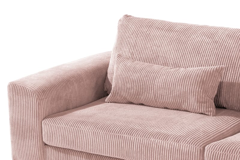 Copenhagen 4-seters H�øyrevendt L-formet Divansofa i Manchester - Rosa - Møbler - Sofaer - Sofa med sjeselong