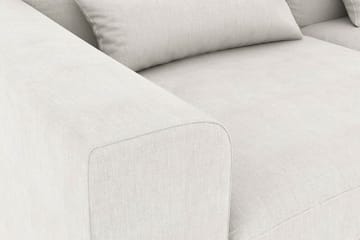 Copenhagen 4-seters Høyrevendt L-formet Divansofa i Stoff - Lys grå - Møbler - Sofaer - Sofa med sjeselong