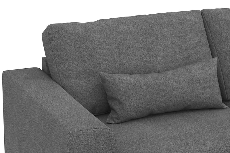 Copenhagen 4-seters Høyrevendt L-formet Divansofa i Stoff - Mørk grå - Møbler - Sofaer - Sofa med sjeselong