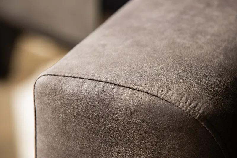 Copenhagen 4-seters Høyrevendt L-formet Sjeselongsofa i Kunstlær - Mørk grå - Møbler - Sofaer - Sofa med sjeselong