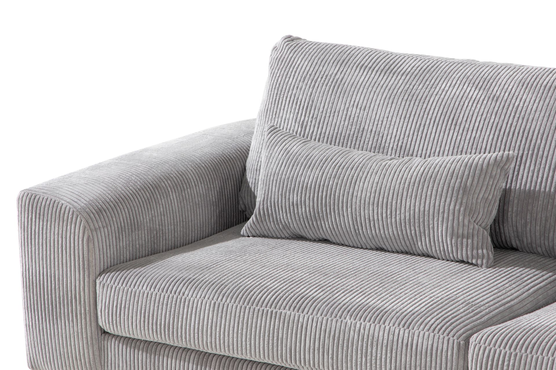Copenhagen 4-seters Høyrevendt L-formet Sjeselongsofa i Manchester - Lys grå - Møbler - Sofaer - Sofa med sjeselong