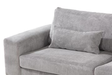 Copenhagen 4-seters Høyrevendt L-formet Sjeselongsofa i Manchester - Lys grå - Møbler - Sofaer - Sofa med sjeselong