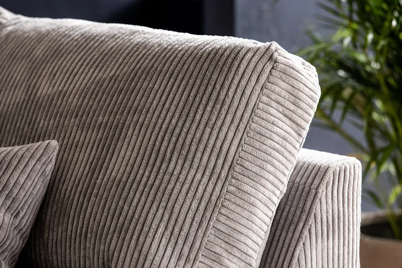 Copenhagen 4-seters Høyrevendt L-formet Sjeselongsofa i Manchester - Lys grå - Møbler - Sofaer - Sofa med sjeselong