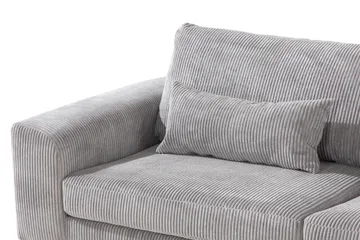 Copenhagen 4-seters Høyrevendt L-formet Sjeselongsofa i Manchester - Lys grå - Møbler - Sofaer - Sofa med sjeselong