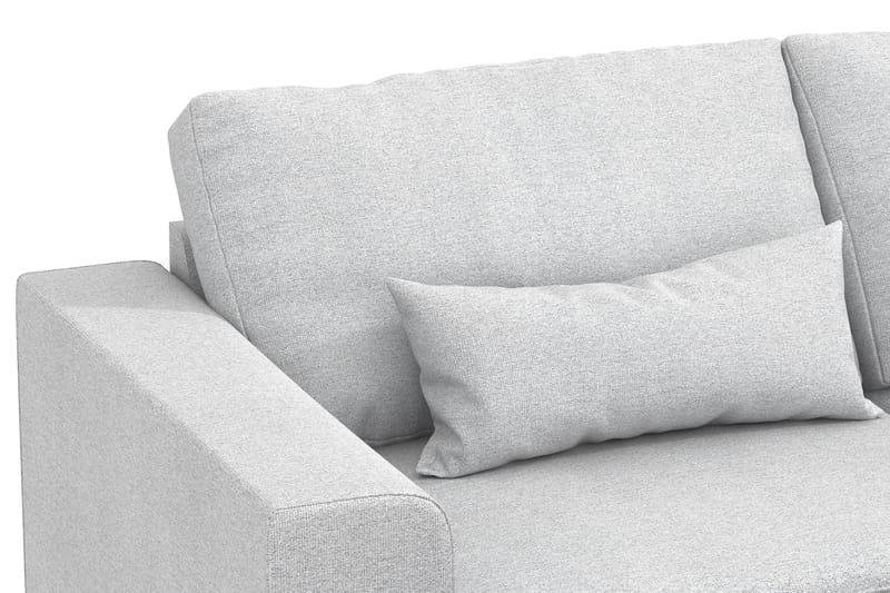 Copenhagen 4-seters Høyrevendt L-formet Sjeselongsofa i Stoff - Lys grå - Møbler - Sofaer - Sofa med sjeselong
