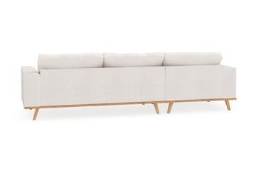 Copenhagen 4-seters Venstrevendt L-formet Divansofa i Bouclé - Hvit - Møbler - Sofaer - Sofa med sjeselong