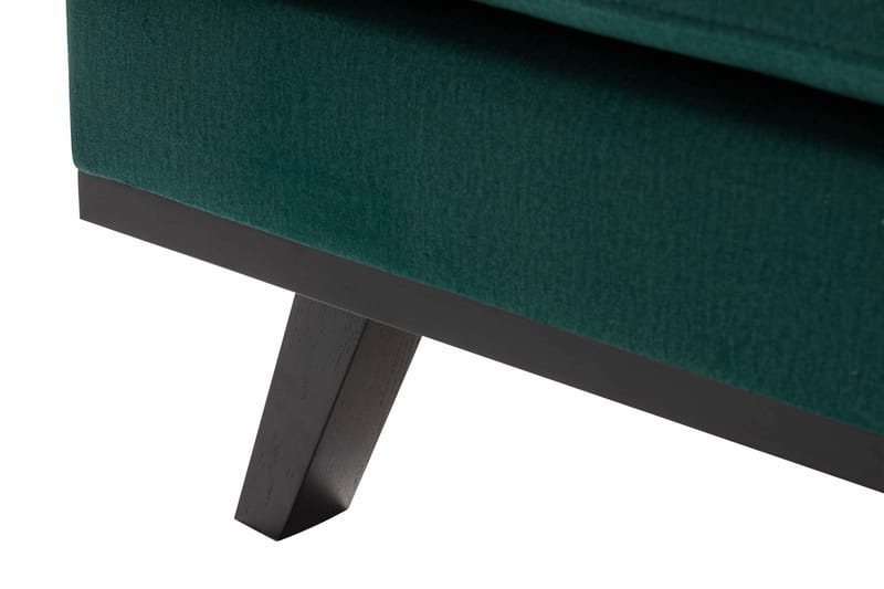 Copenhagen 4-seters Venstrevendt L-formet Divansofa i Fløyel - Grønn - Møbler - Sofaer - Sofa med sjeselong