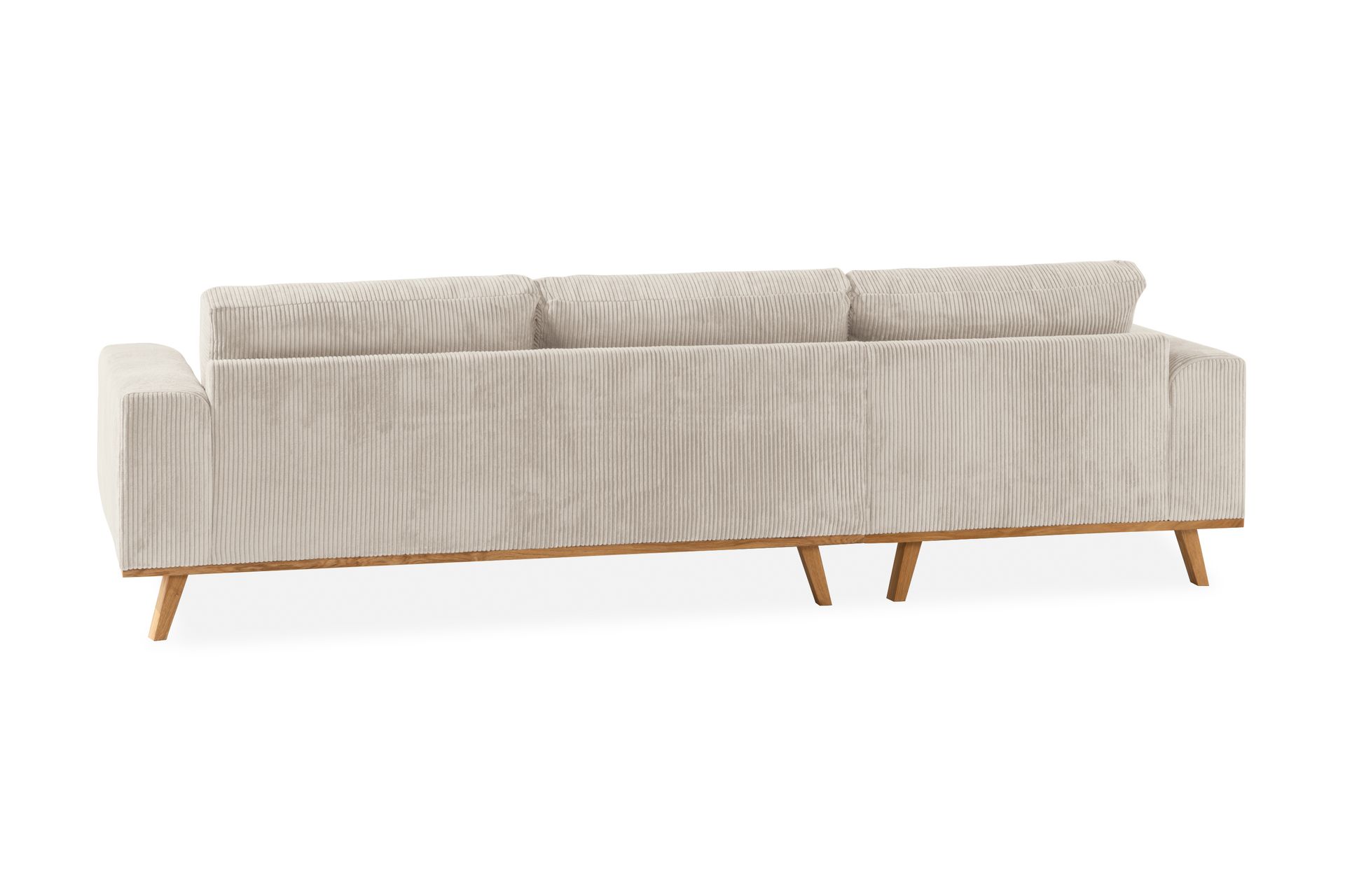 Copenhagen 4-seters Venstrevendt L-formet Divansofa i Manchester - Beige - Møbler - Sofaer - Sofa med sjeselong