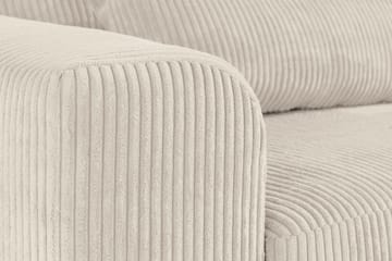 Copenhagen 4-seters Venstrevendt L-formet Divansofa i Manchester - Beige - Møbler - Sofaer - Sofa med sjeselong