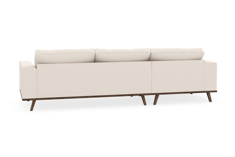 Copenhagen 4-seters Venstrevendt L-formet Divansofa i Manchester - Beige - Møbler - Sofaer - Sofa med sjeselong