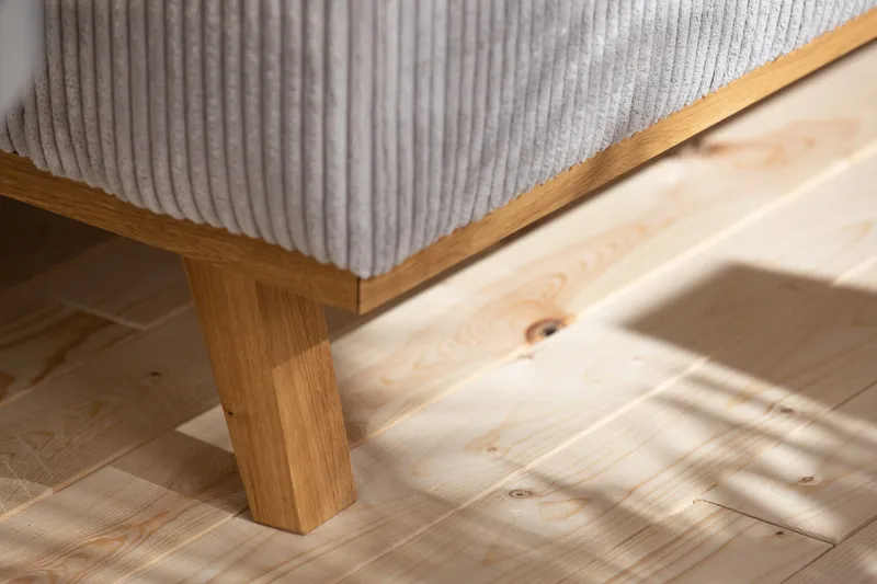 Copenhagen 4-seters Venstrevendt L-formet Divansofa i Manchester - Lys grå - Møbler - Sofaer - Sofa med sjeselong