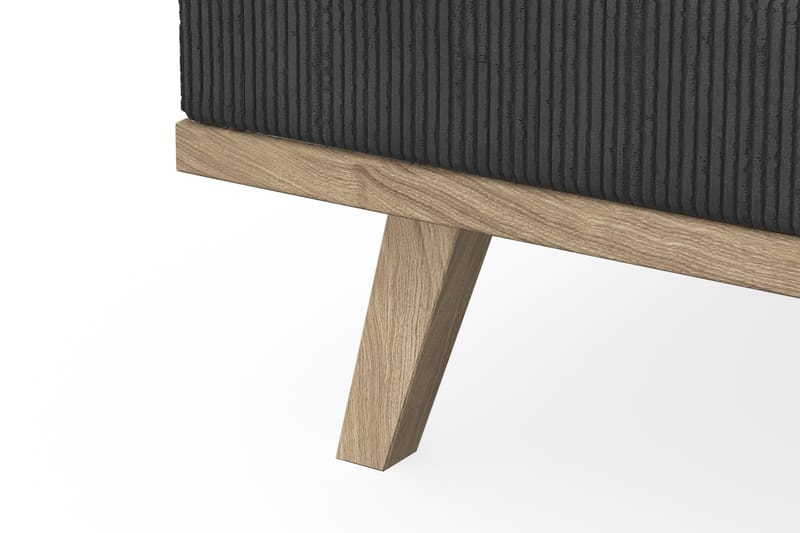 Copenhagen 4-seters Venstrevendt L-formet Divansofa i Manchester - Mørk grå - Møbler - Sofaer - Sofa med sjeselong