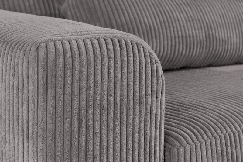 Copenhagen 4-seters Venstrevendt L-formet Divansofa i Manchester - Mørk grå - Møbler - Sofaer - Sofa med sjeselong