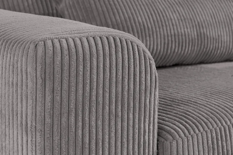 Copenhagen 4-seters Venstrevendt L-formet Divansofa i Manchester - Mørk grå - Møbler - Sofaer - Sofa med sjeselong