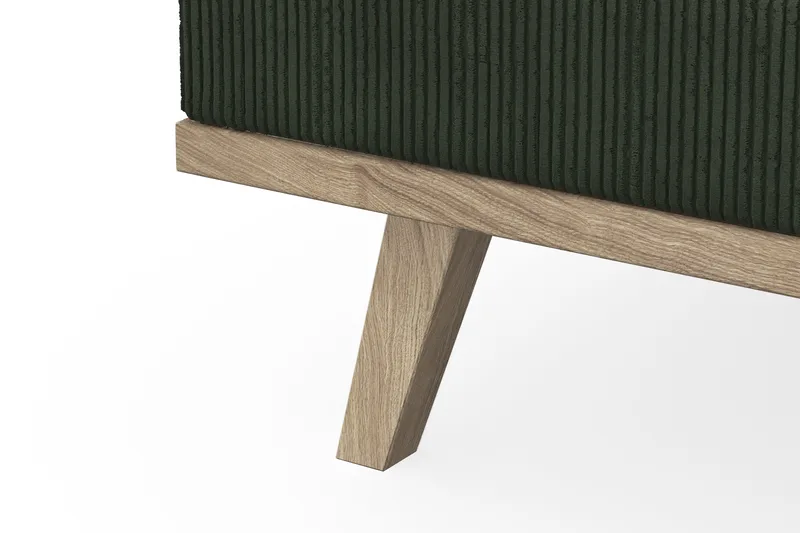 Copenhagen 4-seters Venstrevendt L-formet Divansofa i Manchester - Mørk grønn - Møbler - Sofaer - Sofa med sjeselong