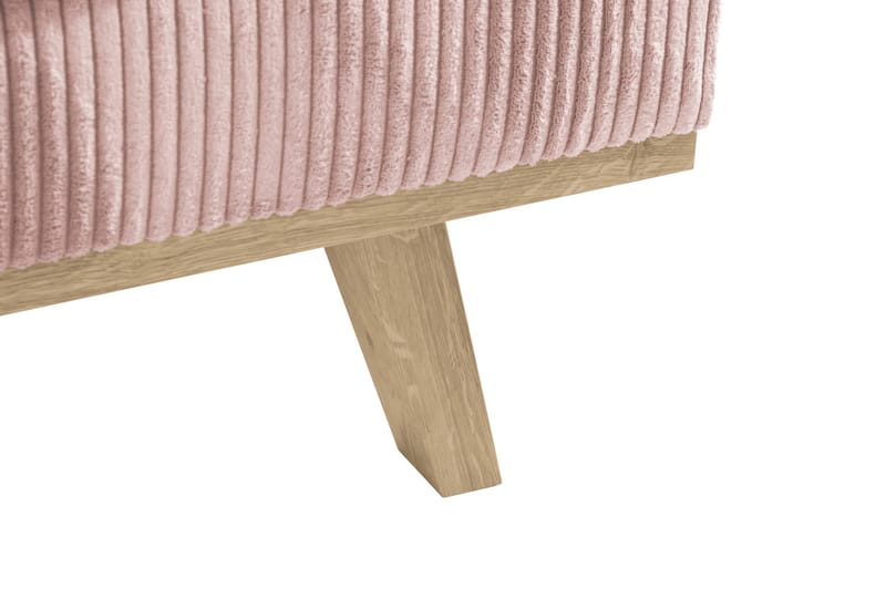 Copenhagen 4-seters Venstrevendt L-formet Divansofa i Manchester - Rosa - Møbler - Sofaer - Sofa med sjeselong